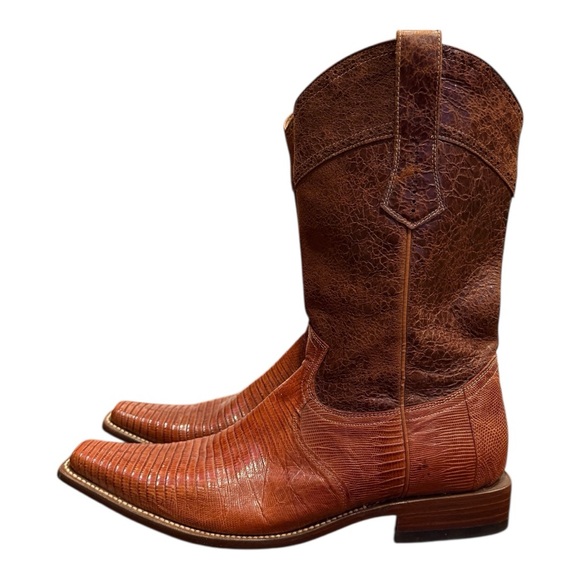 King Exotic Lizard Leather Western Boots Men’s Sz 10 - Picture 4 of 7